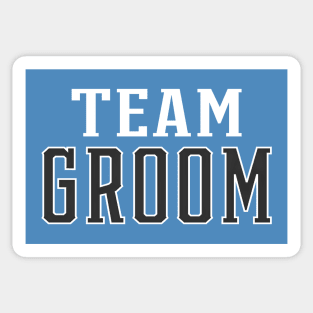 Simple Team Groom Wedding Typography Sticker